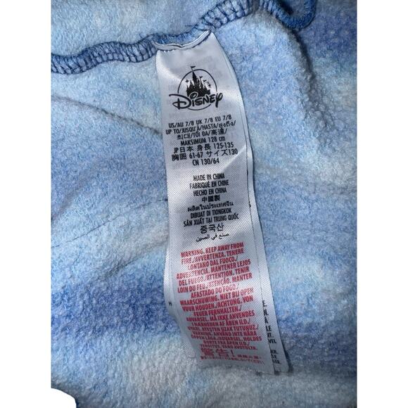 Disney Lion King Run Wild Hoodie Kids 7/8 Blue Tie Dye Simba Timon Pumbaa Retro - Picture 6 of 10